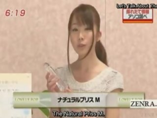 Subtitruota pakvaišęs japoniškas naujienos televizija mov žaislas demonstration