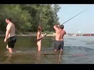 Naked fishing with very pleasant russian rumaja elena