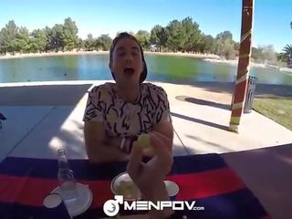 MenPOV Outdoor picnic goes ahead to POV fuck