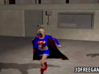 3d supergirl merr fucked nga një musclular simpatik