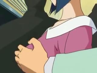 Magnificent docka var skruvad i offentlig i animen