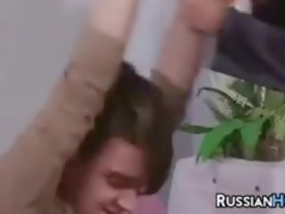 Russisk besta nyter en unge peter