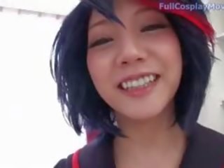 Ryuko matoi dari membunuh la membunuh berpakaian menyerupai karakter x rated video mengisap penis