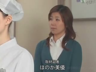 Sweet Asian Nurses Giving Handjob In Group For Cum Sample