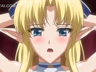 Elit blondin animen fairy fitta slog hårdporr