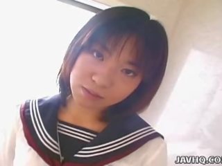 Японська молодий леді rino sayaka відстій вал в в ванна кімната