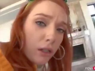 Redhaired galleta realmente ama a llegar follada desde detrás - pov-porn.net