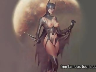 Dark knight Batman and Catwoman xxx parody