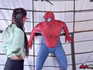 Cougar beauty Sofie Marie Sucks Spider Man’s Huge | xHamster