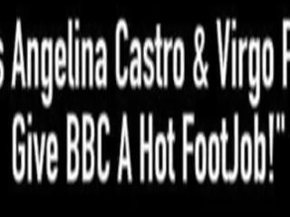 Bbws angelina castro & virgo peridot cho bbc một tremendous footjob&excl;