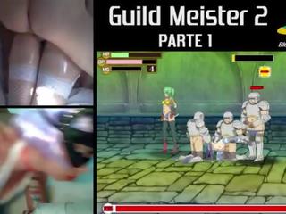 私に ラ chupa mientras juego - blow-videogames - guild meister 2 parte 1