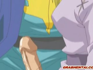 Two Princess Hentai Sucking cock And Groupfucking